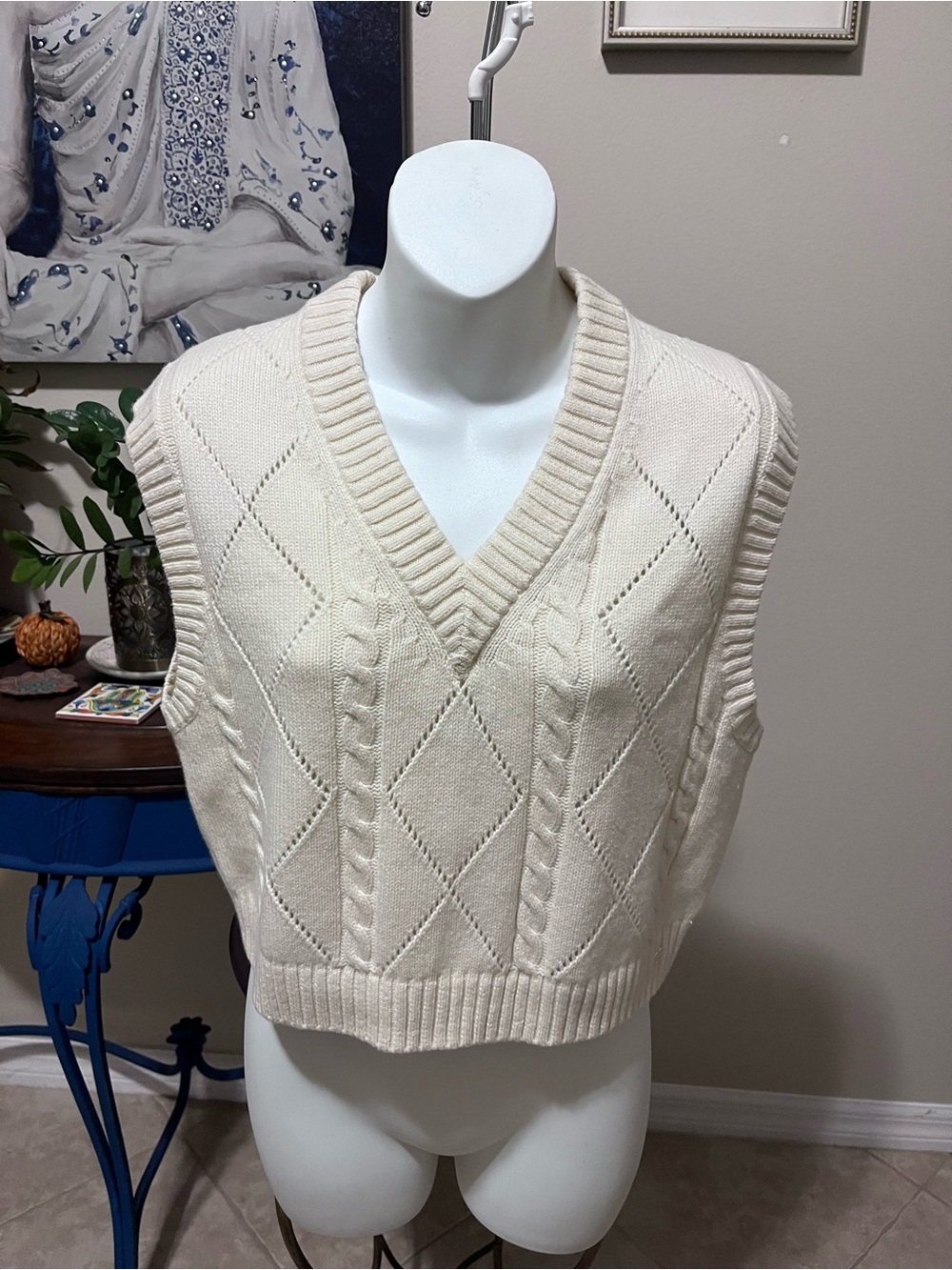 Sunday Best Aritzia Winston Sweater Vest - Merino Wool & Cotton M